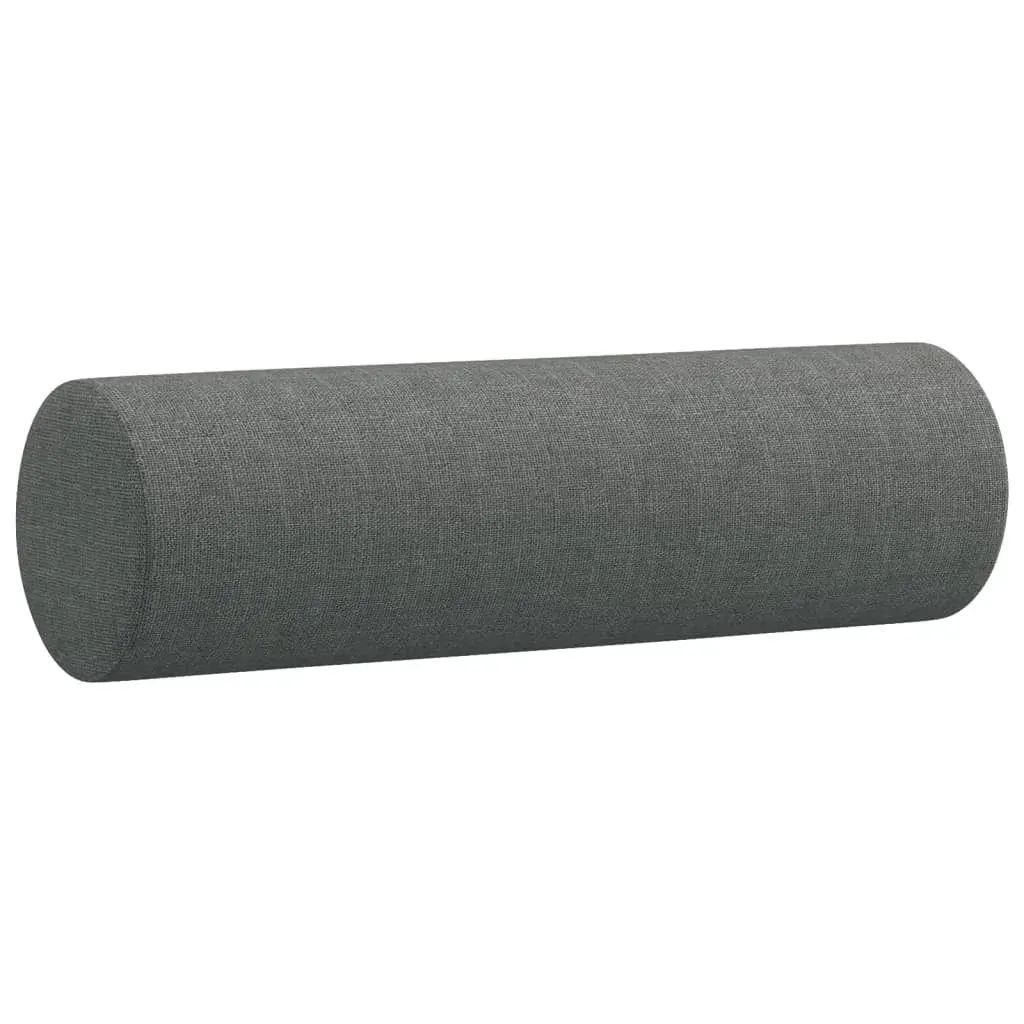 2 Piece Sofa Set with Pillows Dark Grey Fabric Price