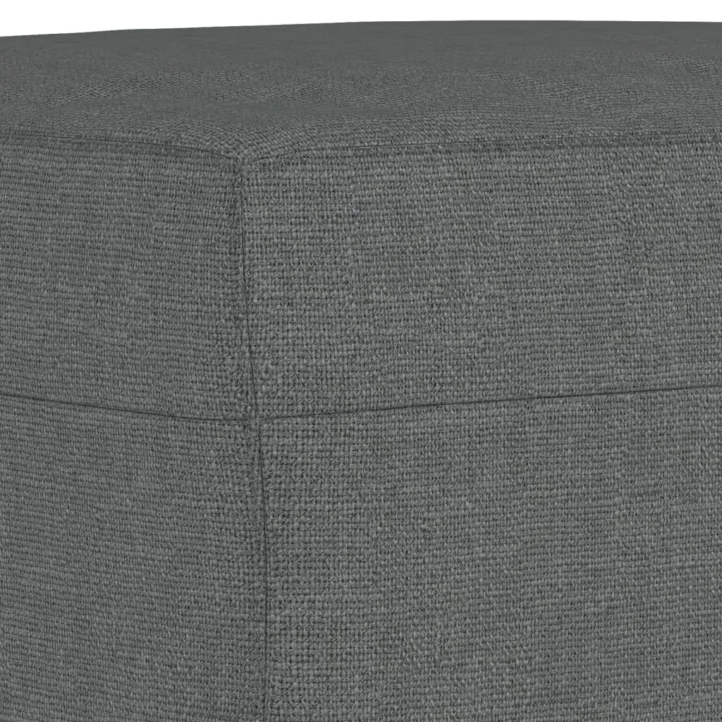 3 Piece Sofa Set with Cushions Dark Grey Fabric Price