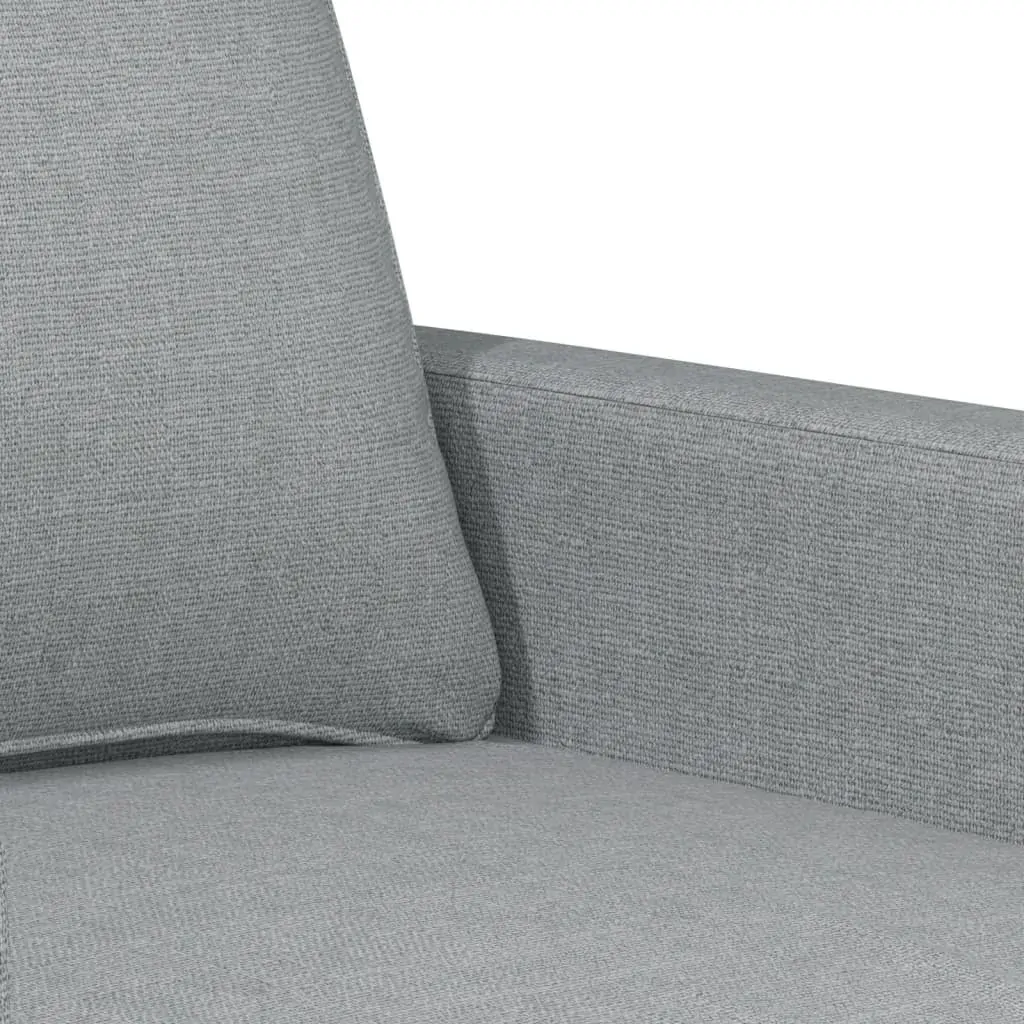 3 Piece Sofa Set with Cushions Light Grey Fabric Price