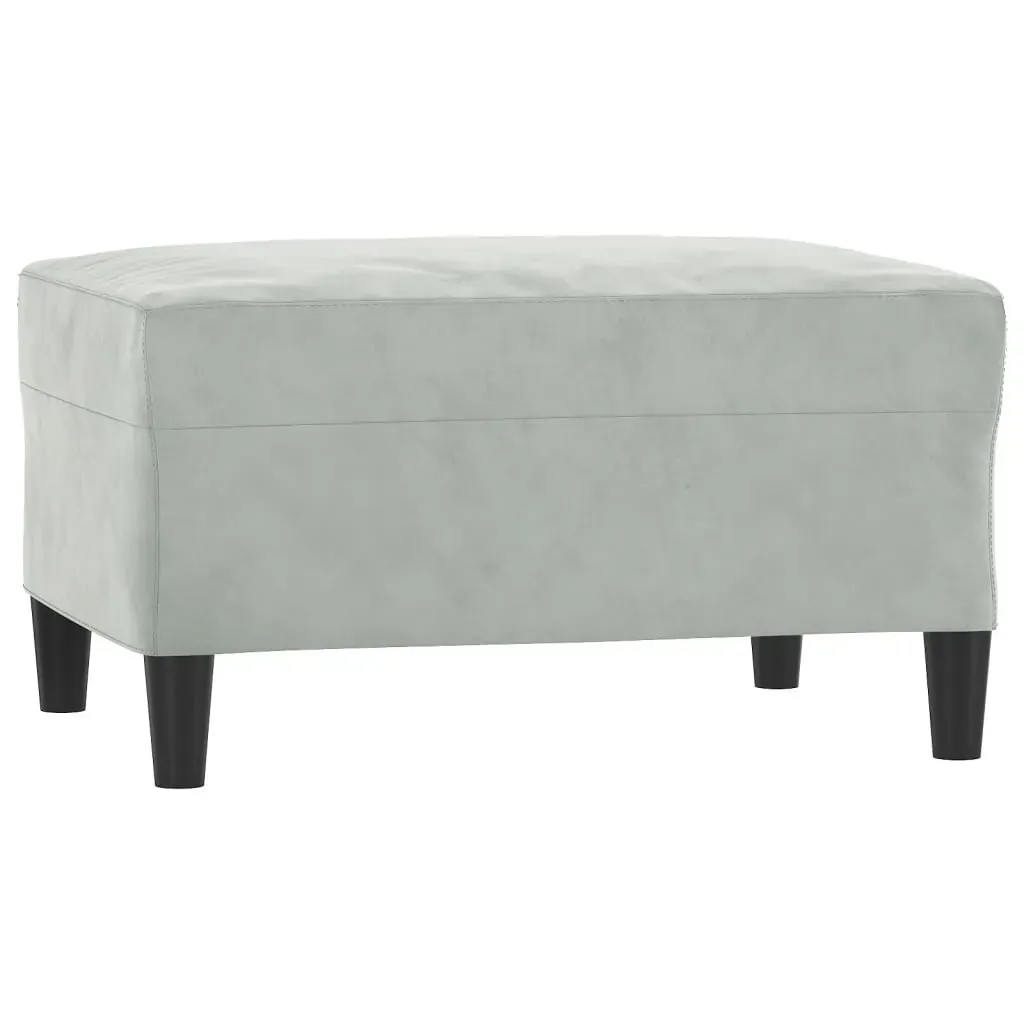 4 Piece Sofa Set with Cushions Light Grey Velvet Price