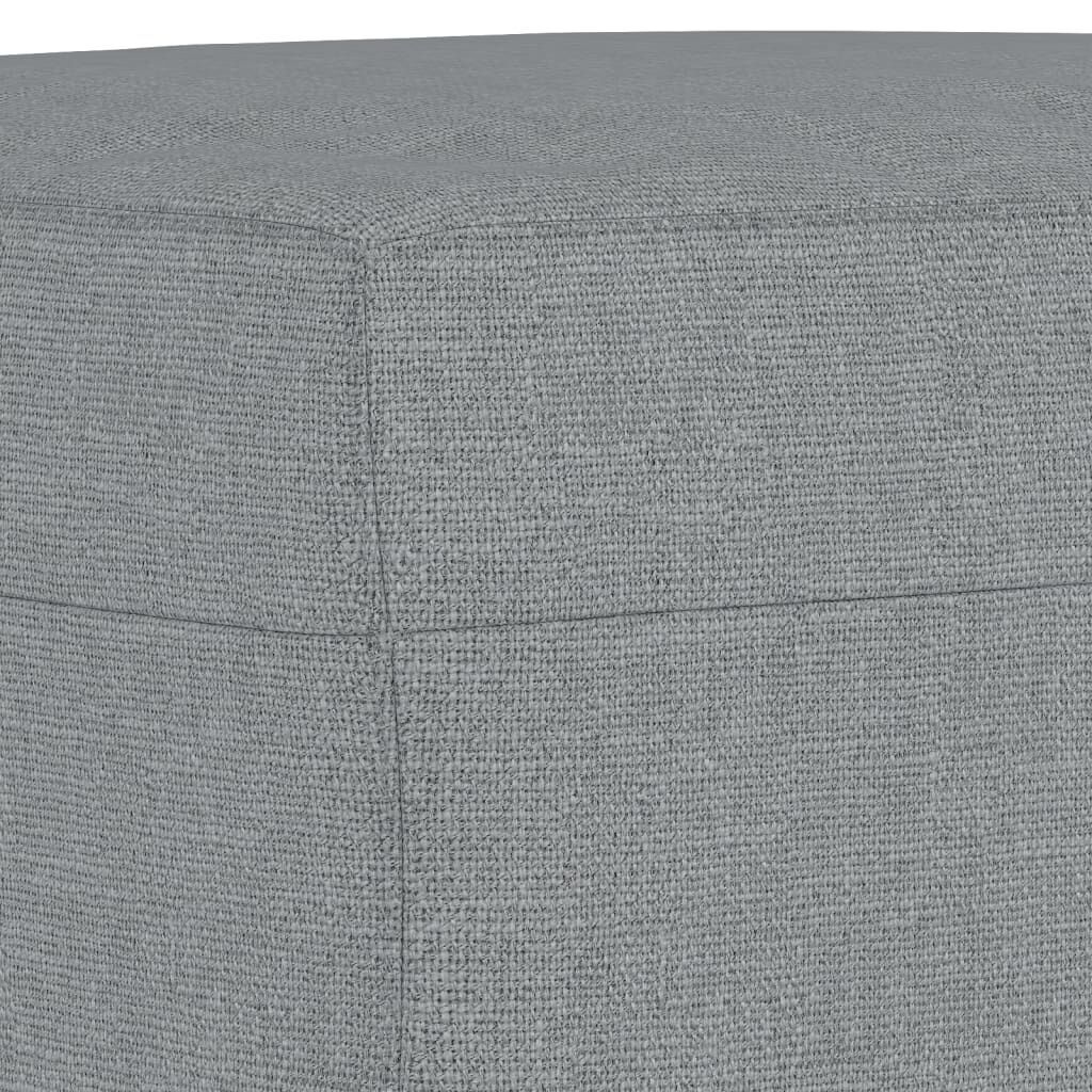 3 Piece Sofa Set with Cushions Light Grey Fabric Price