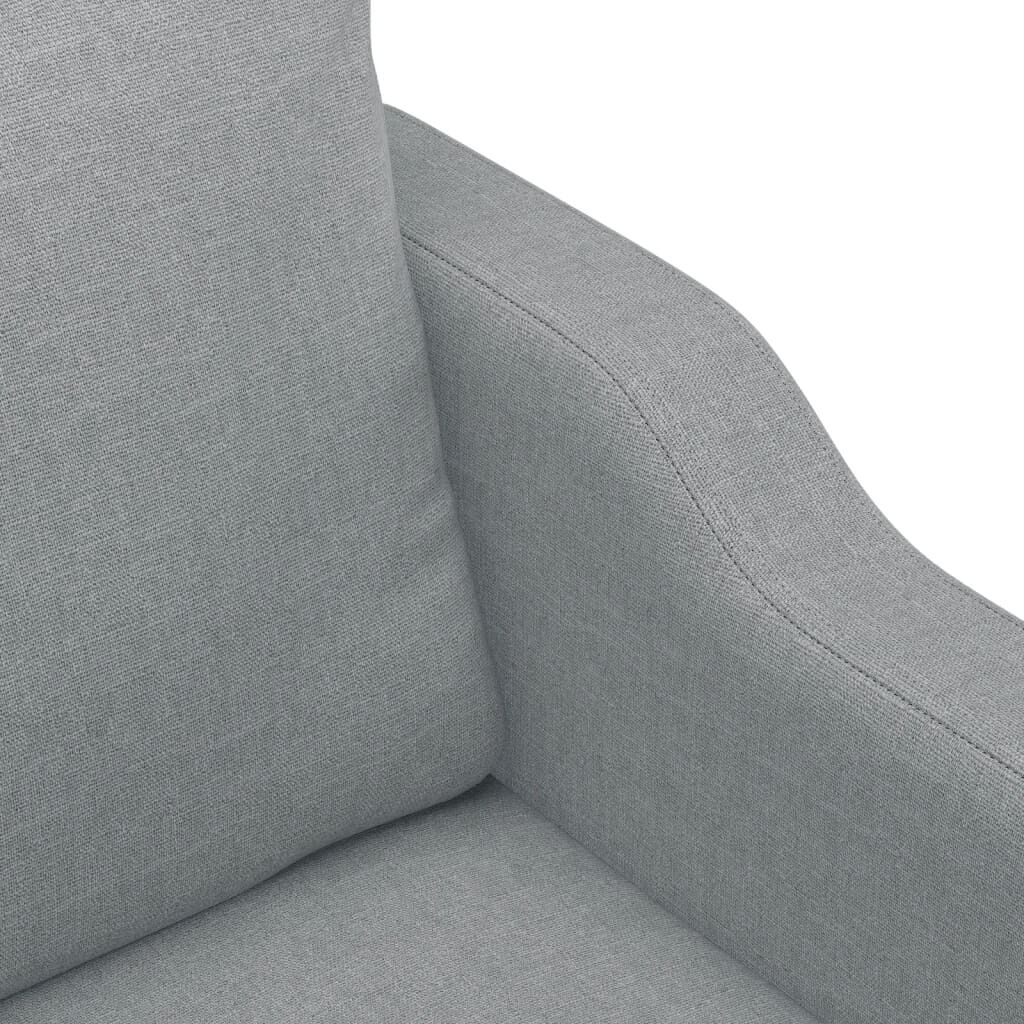 4 Piece Sofa Set with Cushions Light Grey Fabric Price
