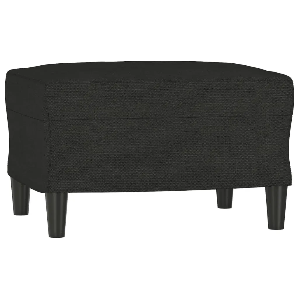 4 Piece Sofa Set with Pillows Black Fabric Price