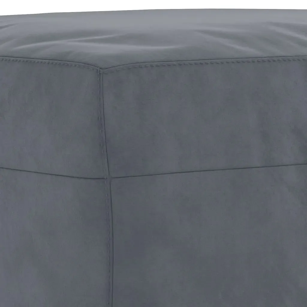 3 Piece Sofa Set with Pillows Dark Grey Velvet Price