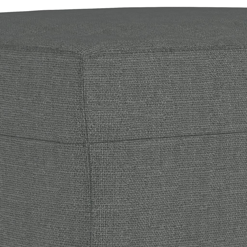 3 Piece Sofa Set with Pillows Dark Grey Fabric Price