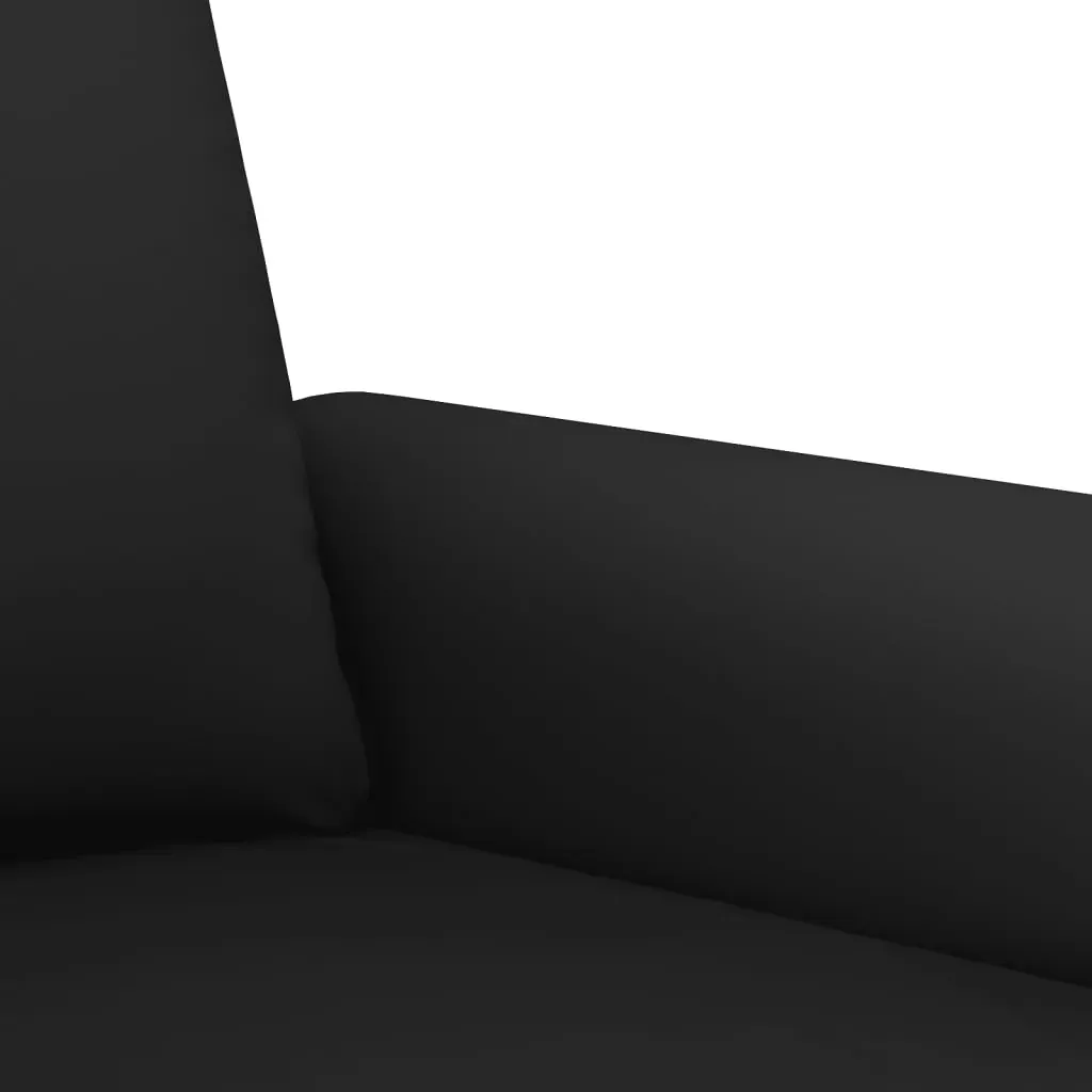3 Piece Sofa Set with Cushions Black Velvet Price