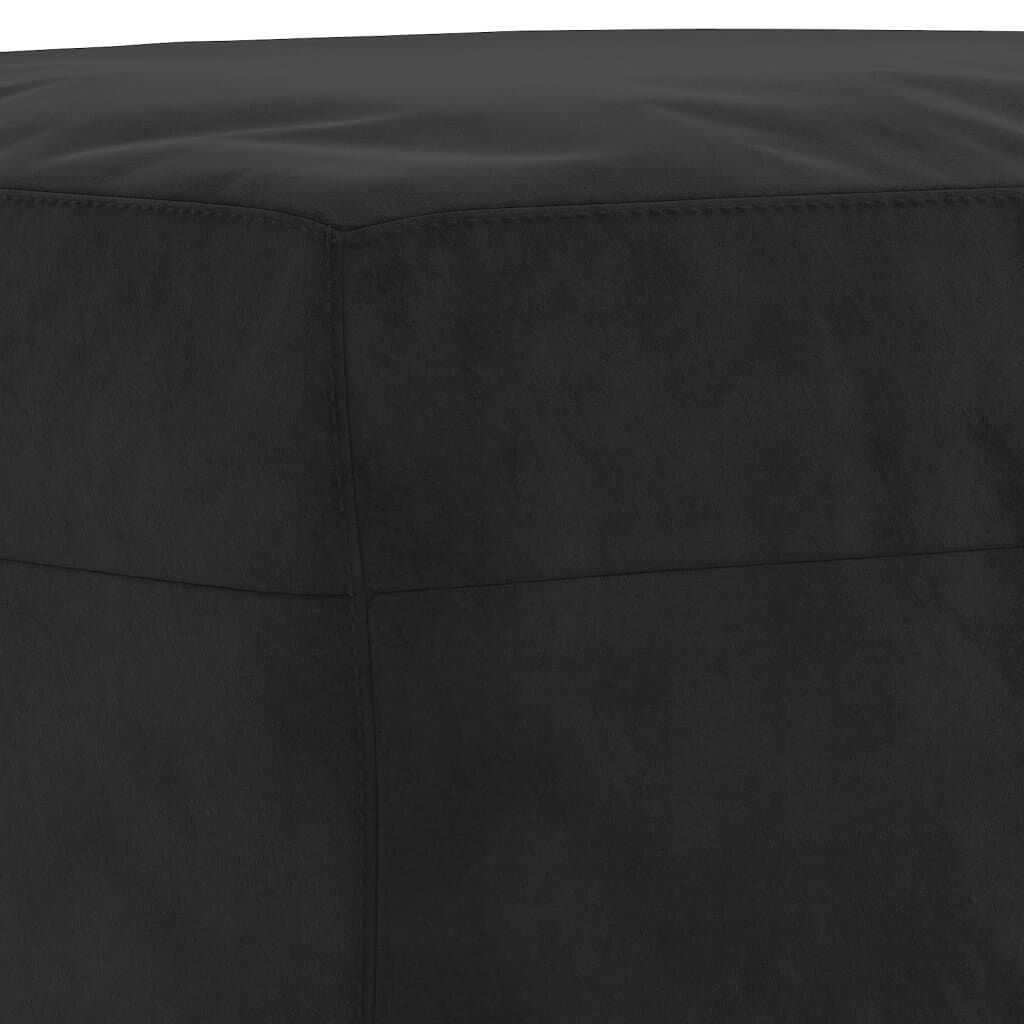 3 Piece Sofa Set with Cushions Black Velvet Price
