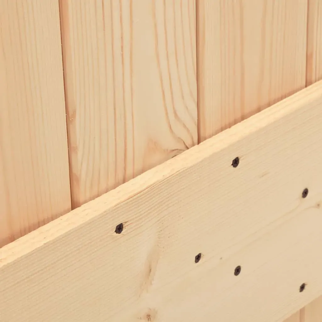 Sliding Door with Hardware Set 70x210 cm Solid Wood Pine Price
