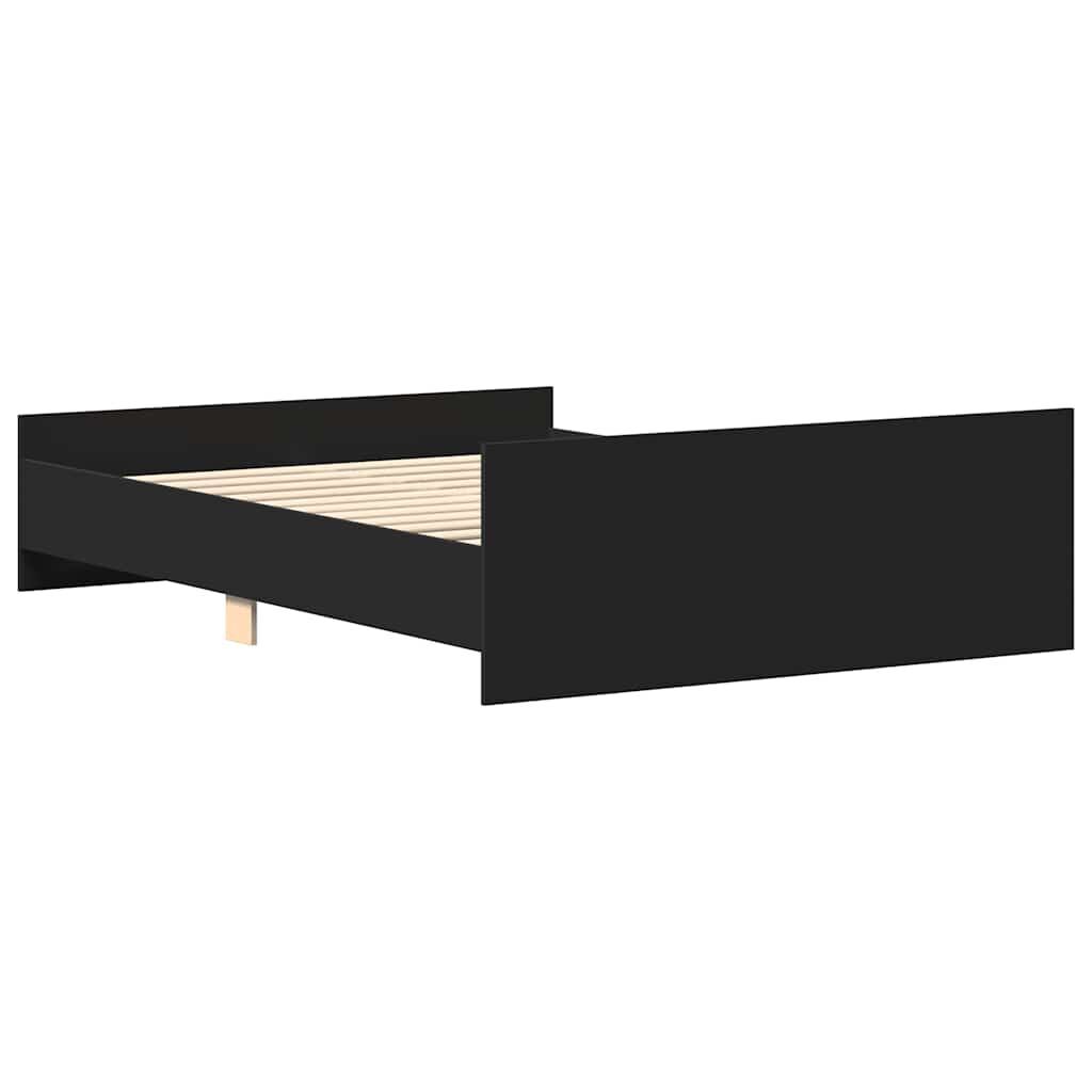 Bed Frame without Mattress Black 150x200 cm Price