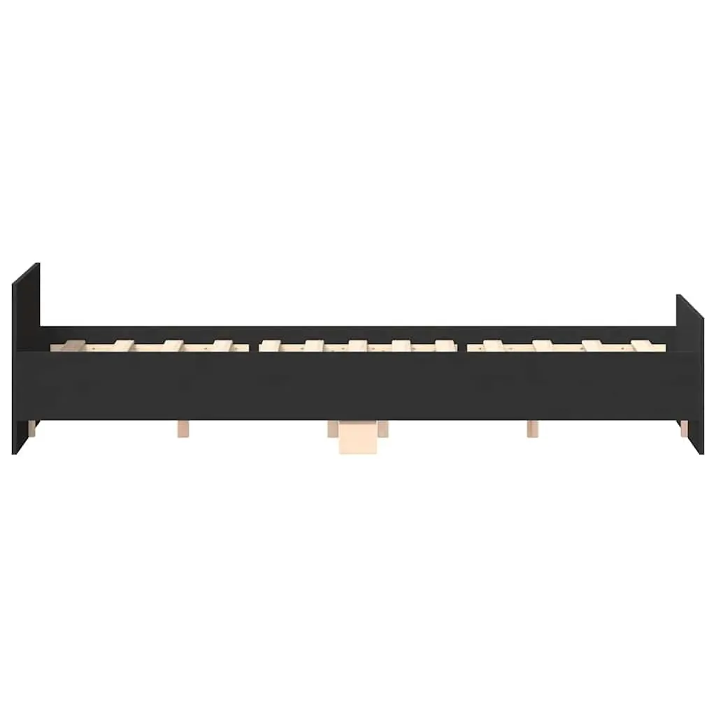 Bed Frame without Mattress Black 150x200 cm Price