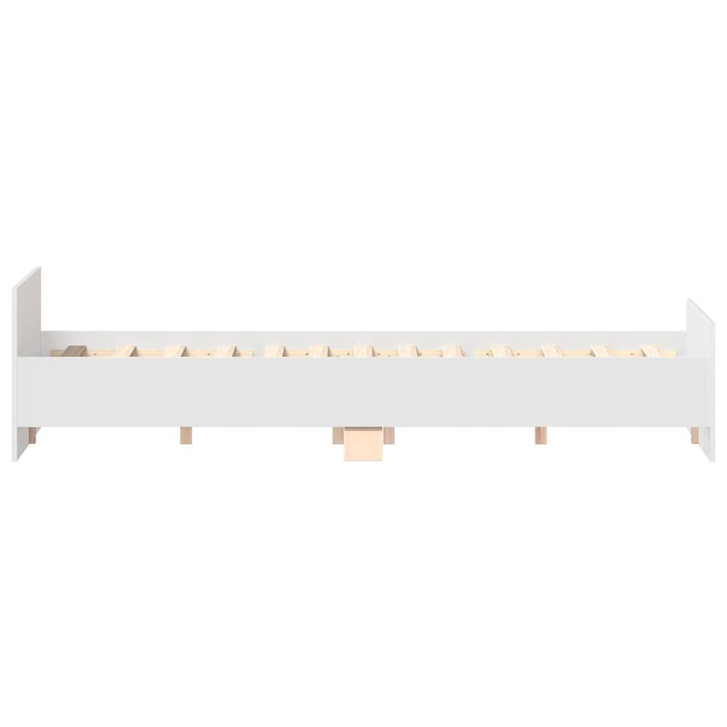 Bed Frame without Mattress White 135x190 cm Price