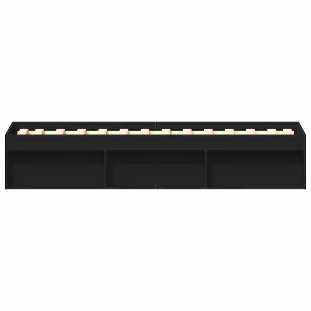 Bed Frame without Mattress Black 90x190 cm Price