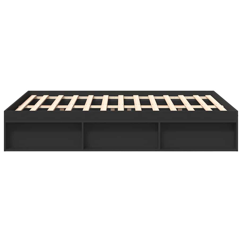 Bed Frame without Mattress Black 150x200 cm Price