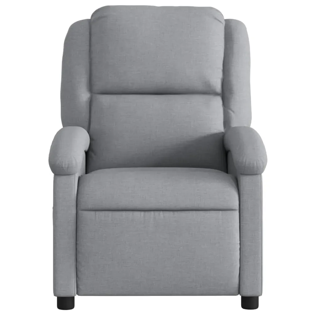 Recliner Chair Light Grey Fabric Price
