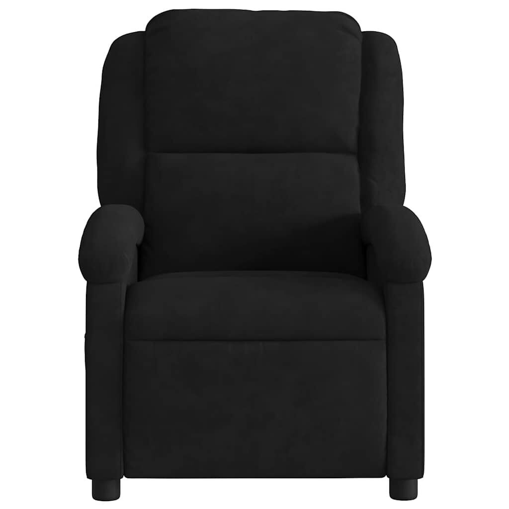 Massage Recliner Chair Black Velvet Price