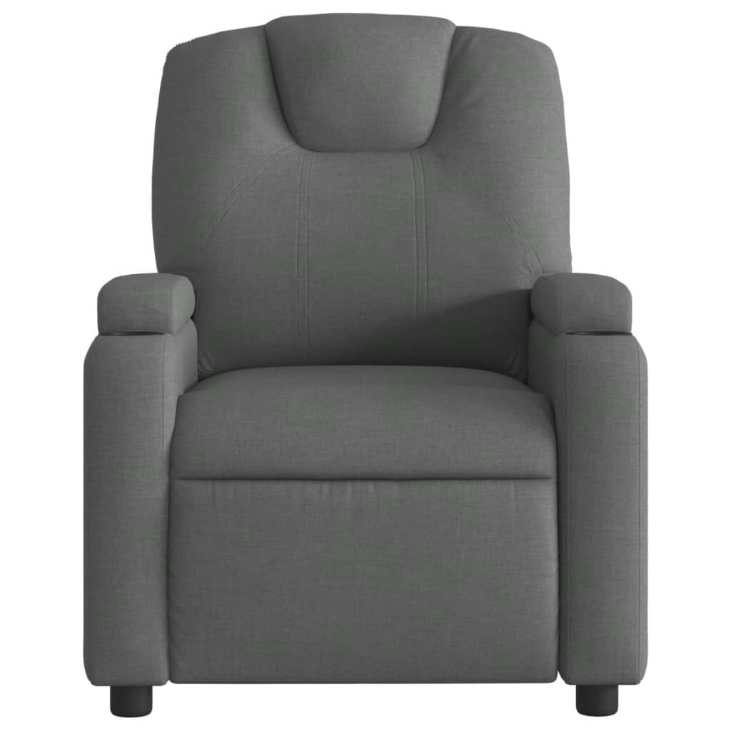 Recliner Chair Dark Grey Fabric Price