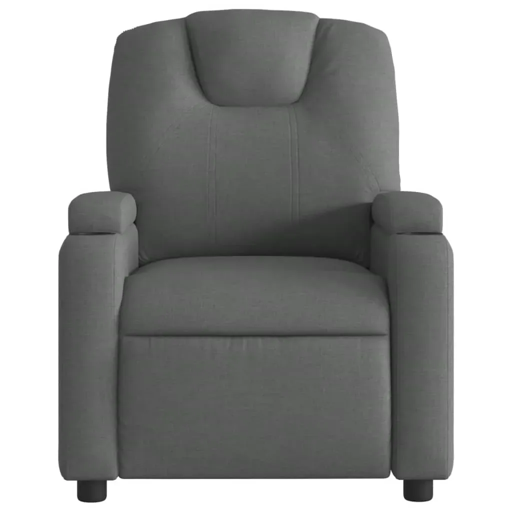 Recliner Chair Dark Grey Fabric Price
