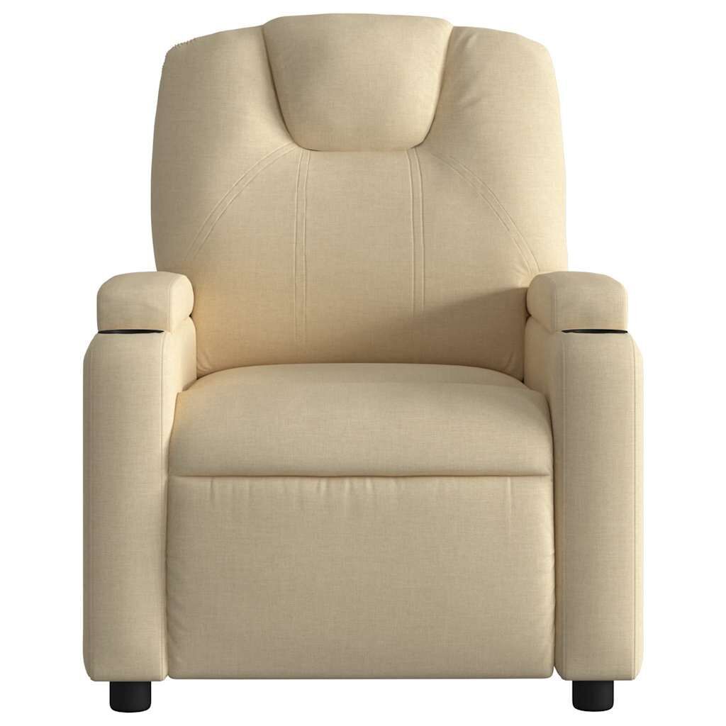 Massage Recliner Chair Cream Fabric Price