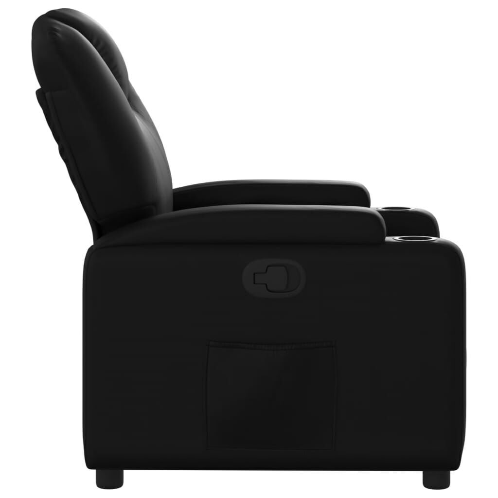 Recliner Chair Black Faux Leather Price