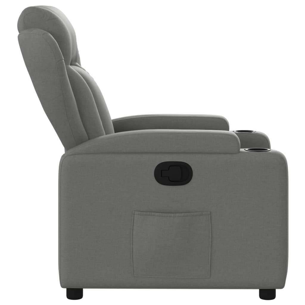 Recliner Chair Dark Grey Fabric Price