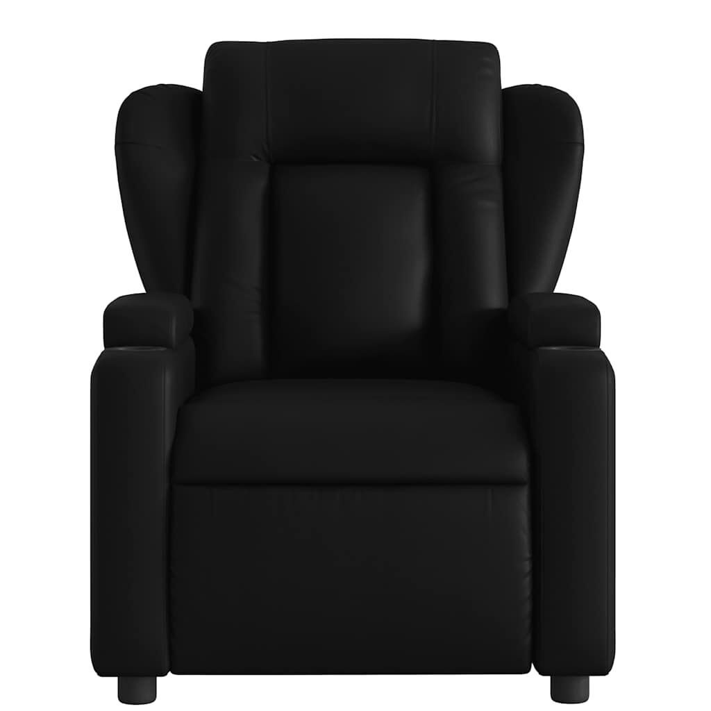 Massage Recliner Chair Black Faux Leather Price
