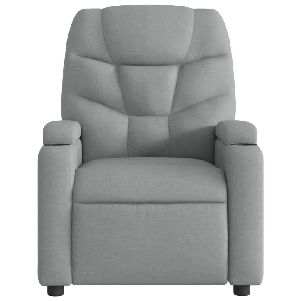 Recliner Chair Light Grey Fabric Price