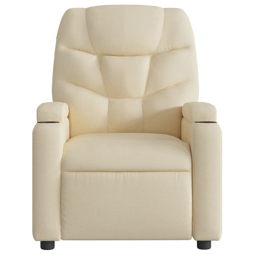 Massage Recliner Chair Cream Fabric Price
