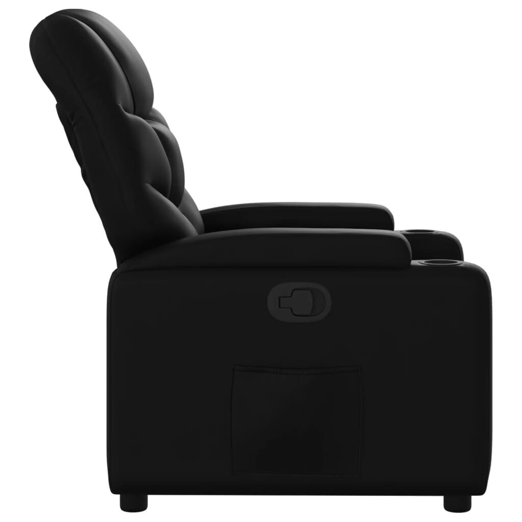 Recliner Chair Black Faux Leather Price