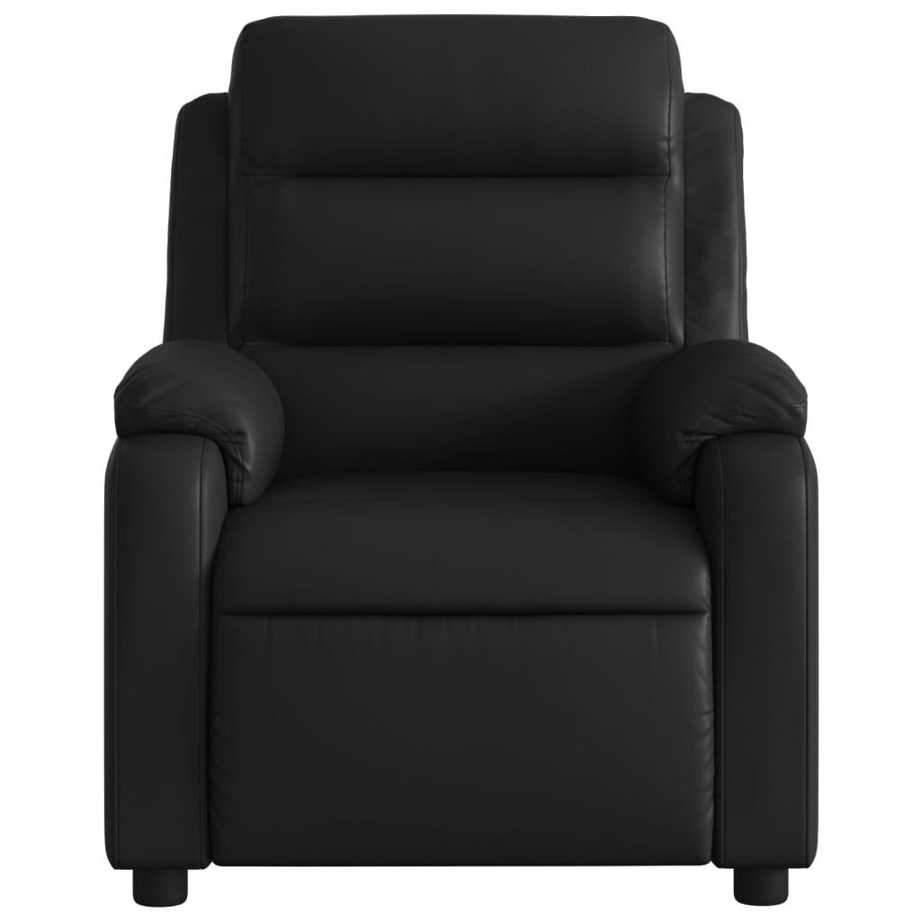 Massage Recliner Chair Black Faux Leather Price