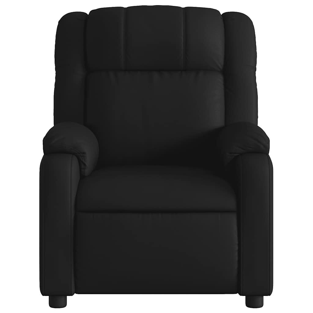 Massage Recliner Chair Black Faux Leather Price