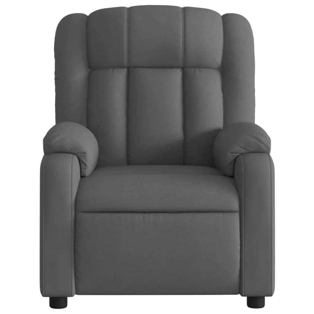 Recliner Chair Dark Grey Fabric Price
