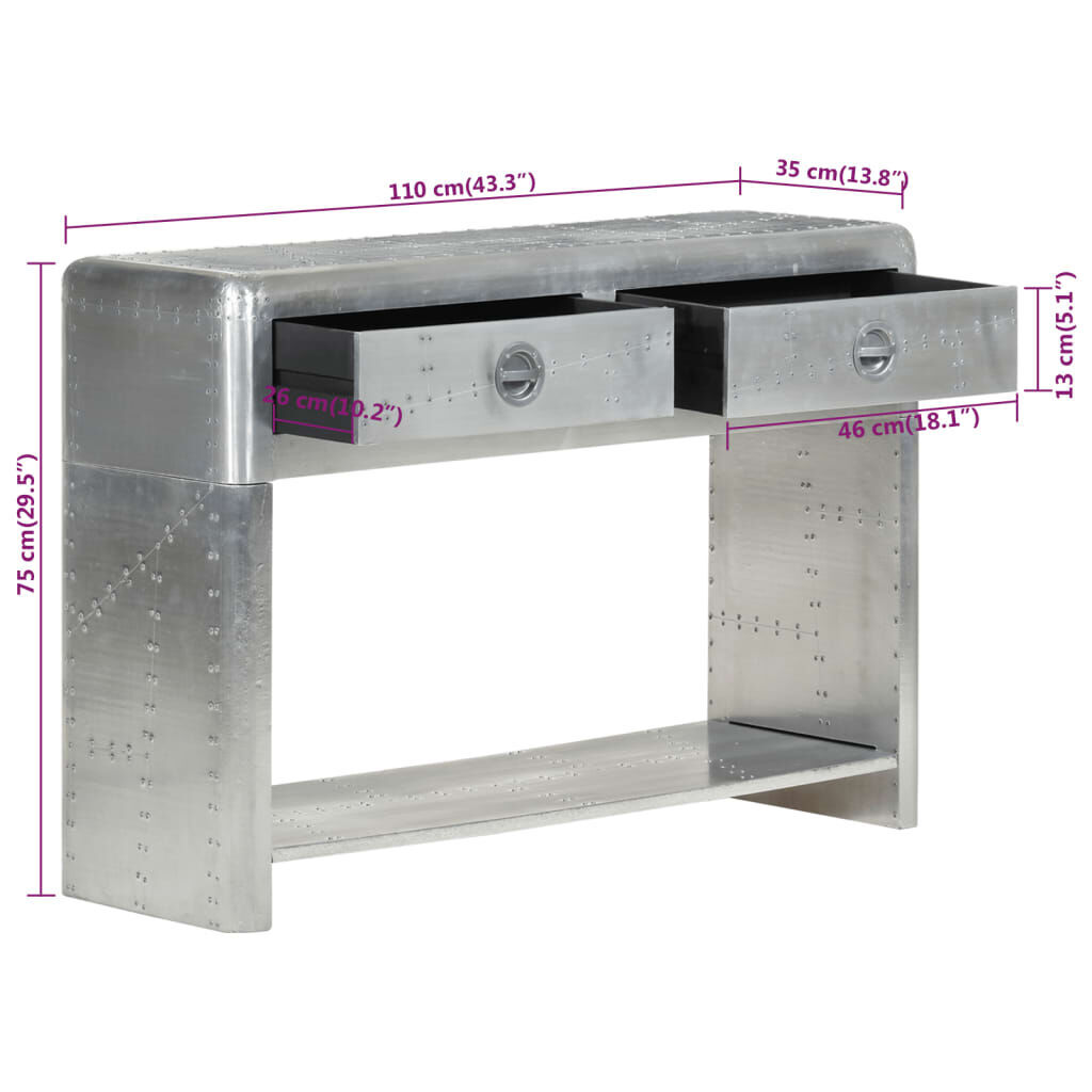 Aviator Sideboard 110x35x75 cm Metal Price