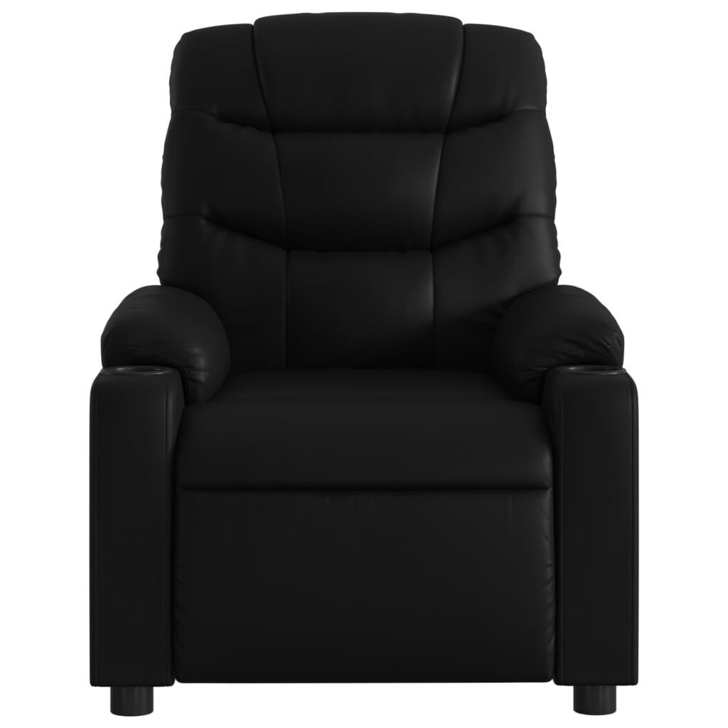 Massage Recliner Chair Black Faux Leather Price