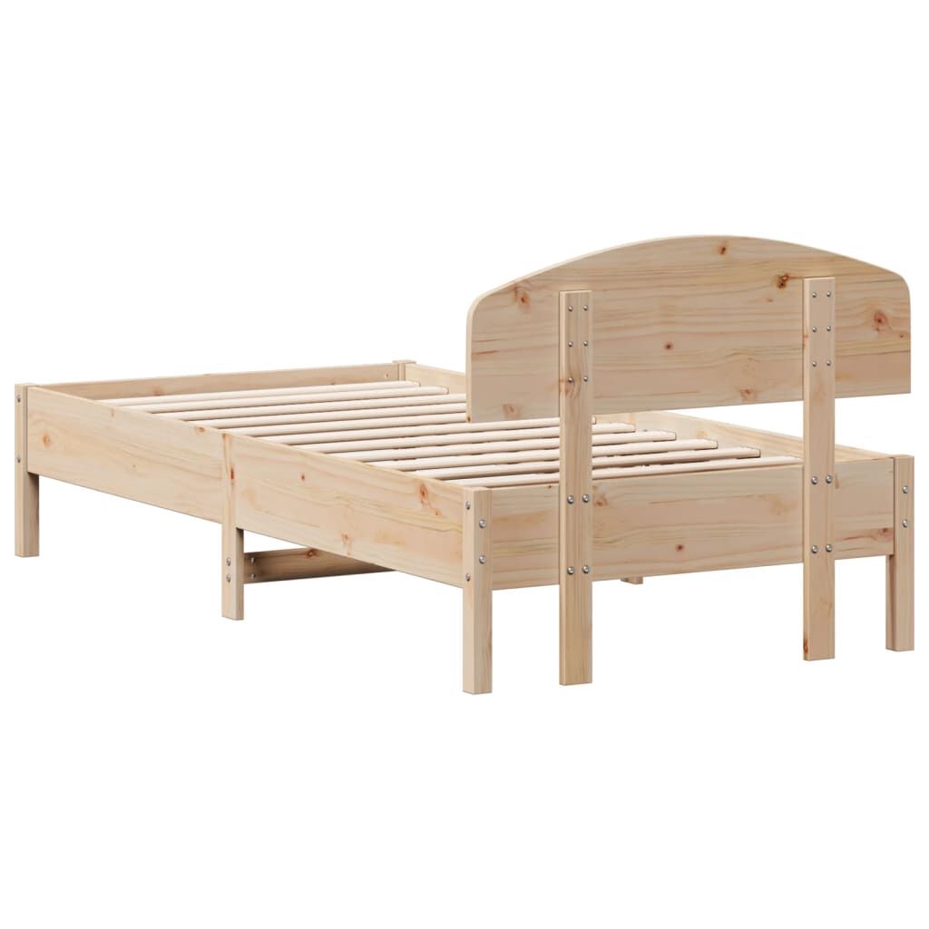 Bed Frame without Mattress 90x190 cm Solid Wood Pine Price