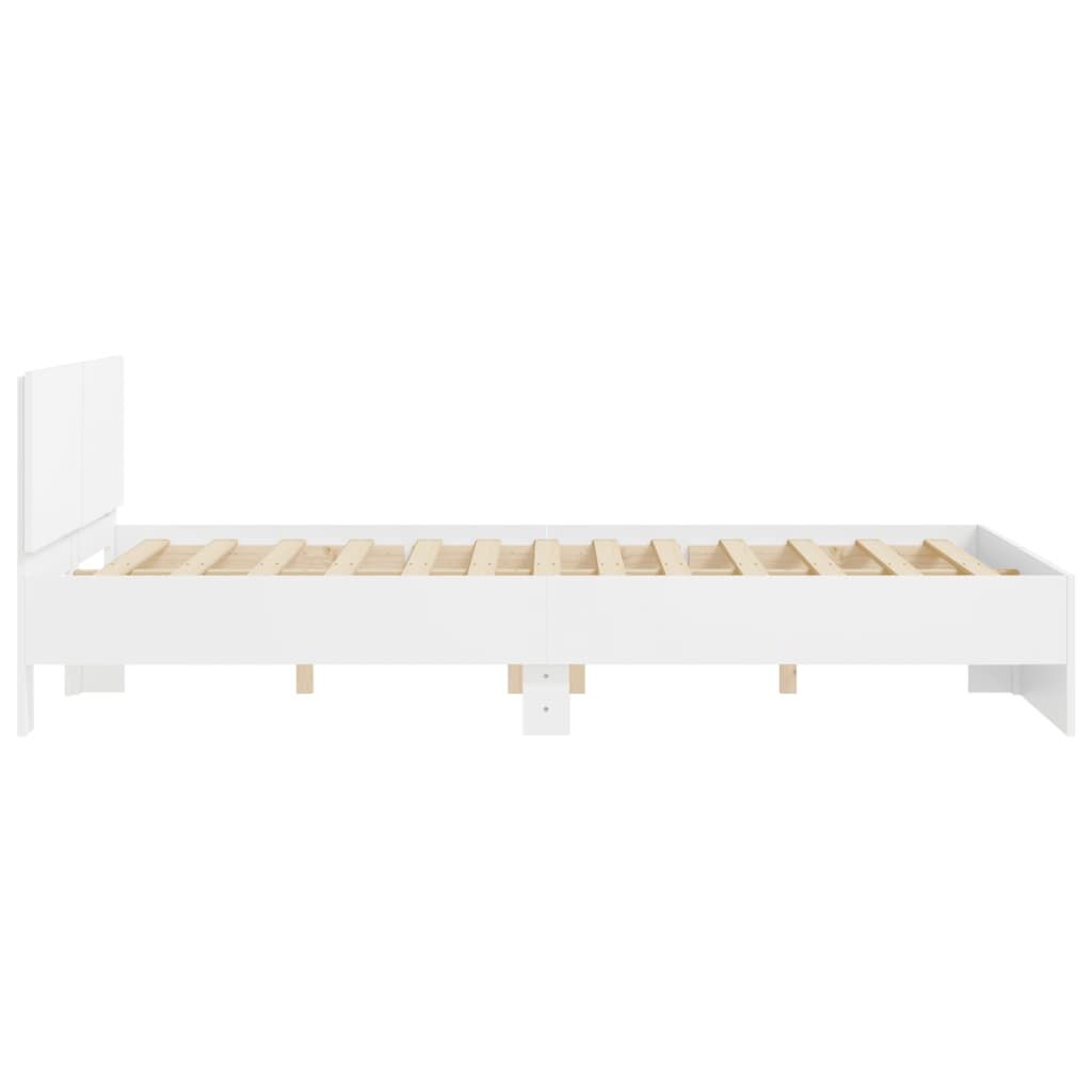 Bed Frame without Mattress White 150x200 cm Price