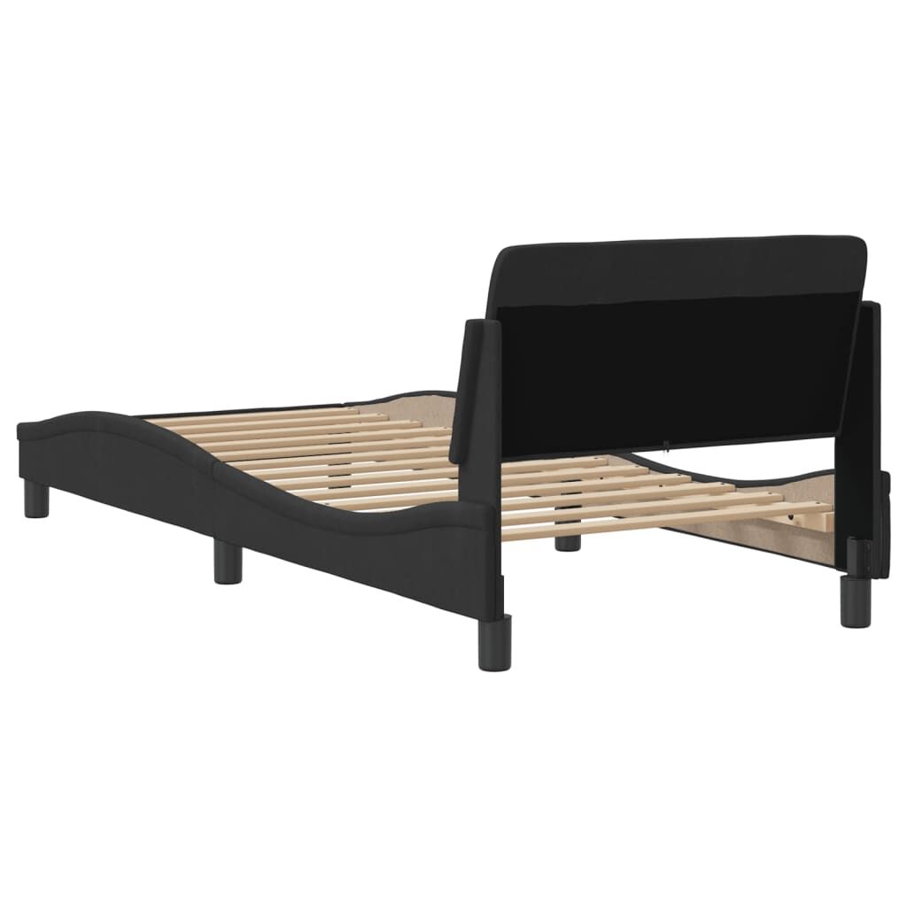 Bed Frame without Mattress Black 90x190 cm Velvet Price