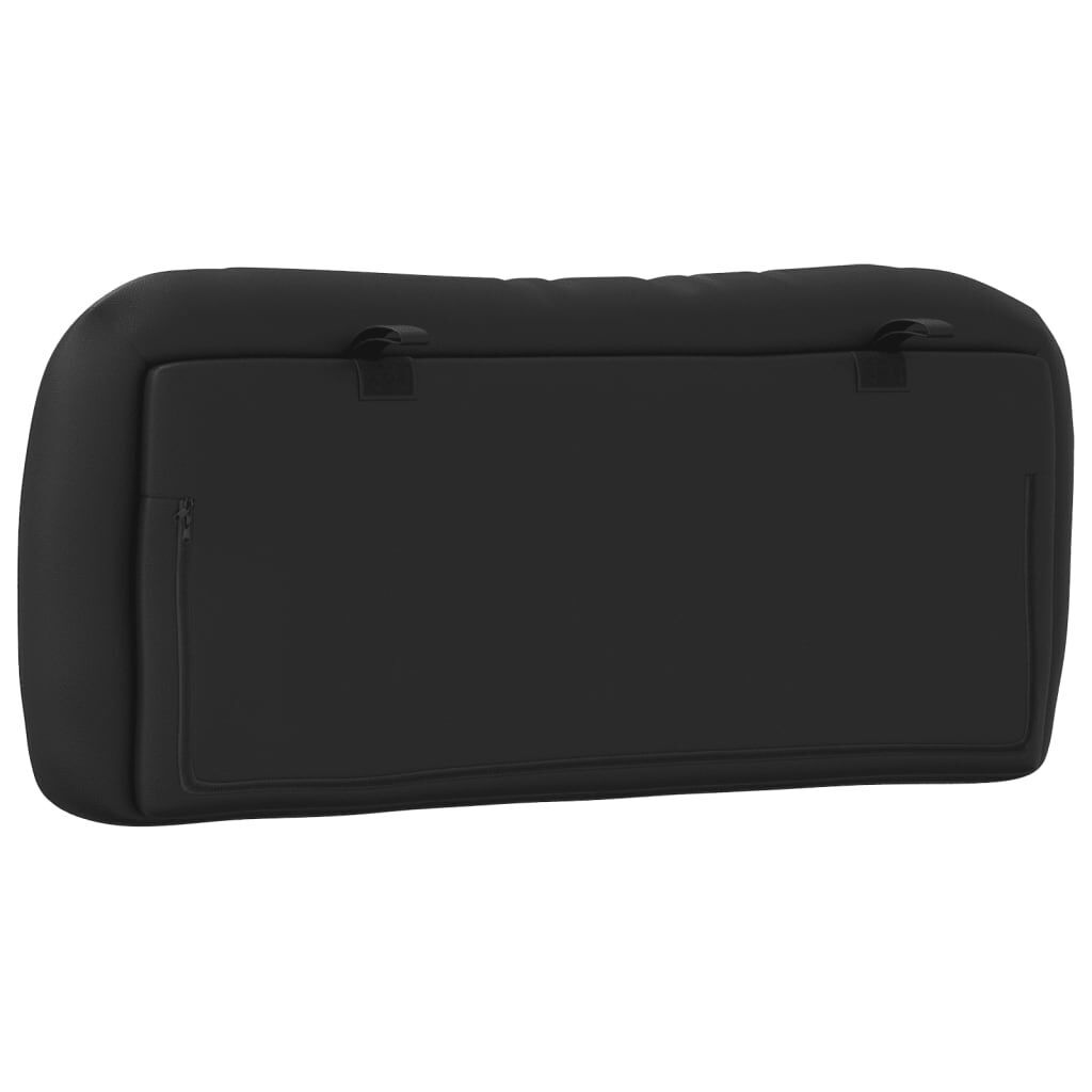 Headboard Cushion Black 90 cm Faux Leather Price