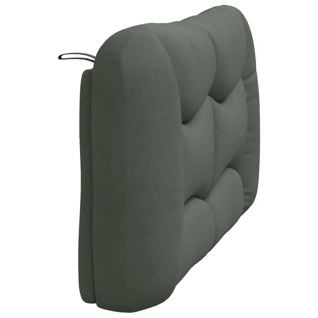 Headboard Cushion "Hvar" Dark Grey 137 cm Double Fabric Price