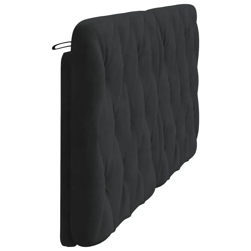 Headboard Cushion Black 180 cm Velvet Price