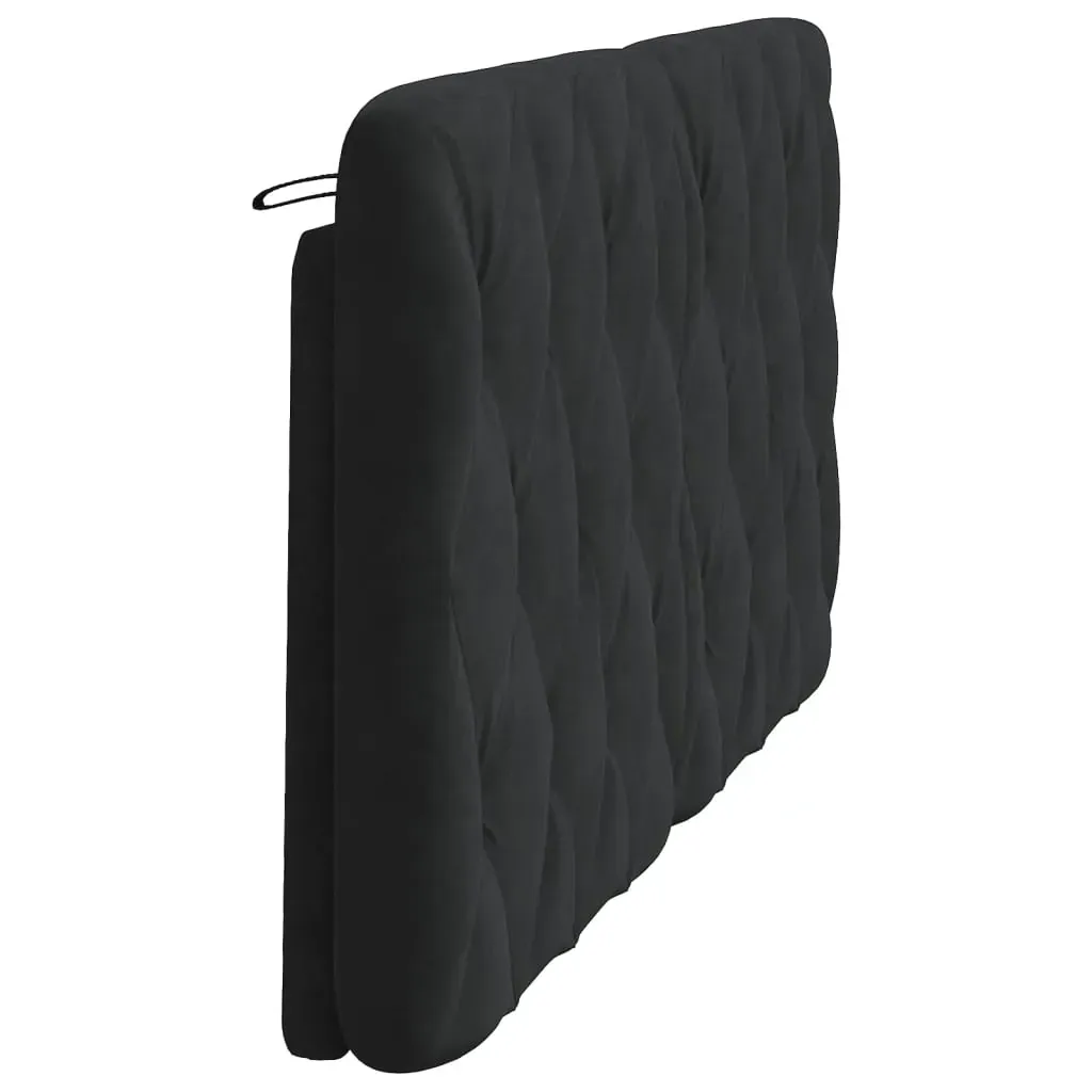 Headboard Cushion Black 153 cm Velvet Price