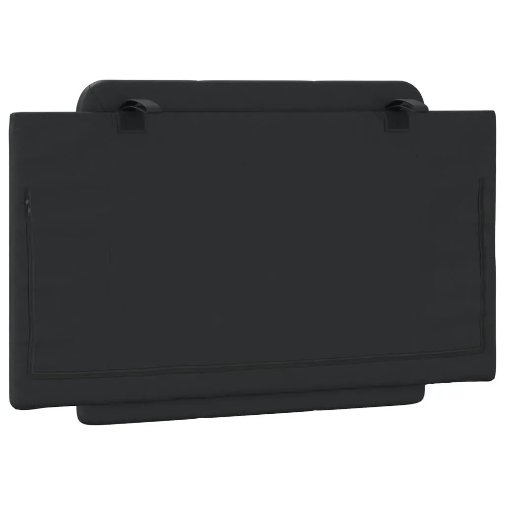 Headboard Cushion "Zadar" Black 90 cm Faux Leather Price