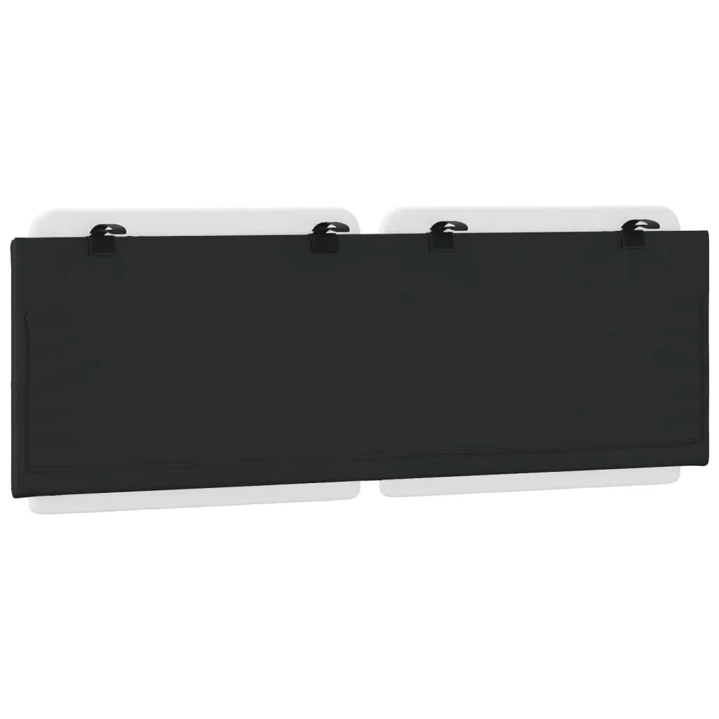 Headboard Cushion "Zadar" Black and White 137 cm Double Faux Leather Price