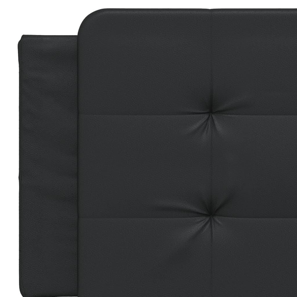 Headboard Cushion Black 153 cm Faux Leather Price