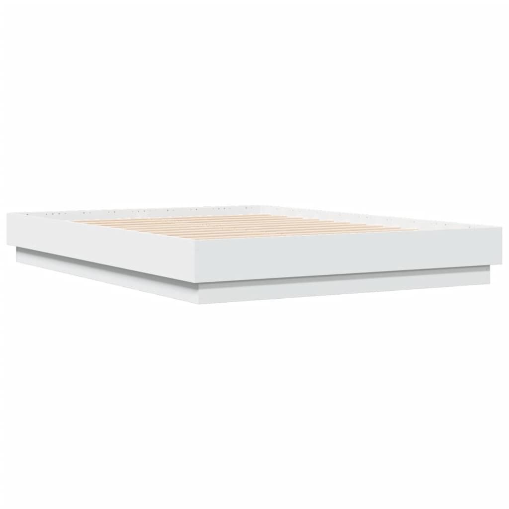 Bed Frame without Mattress White 135x190 cm Price