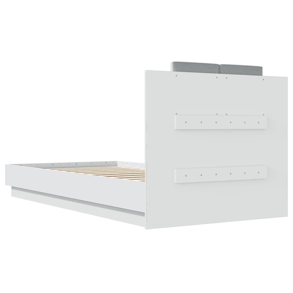 Bed Frame without Mattress White 90x190 cm Price