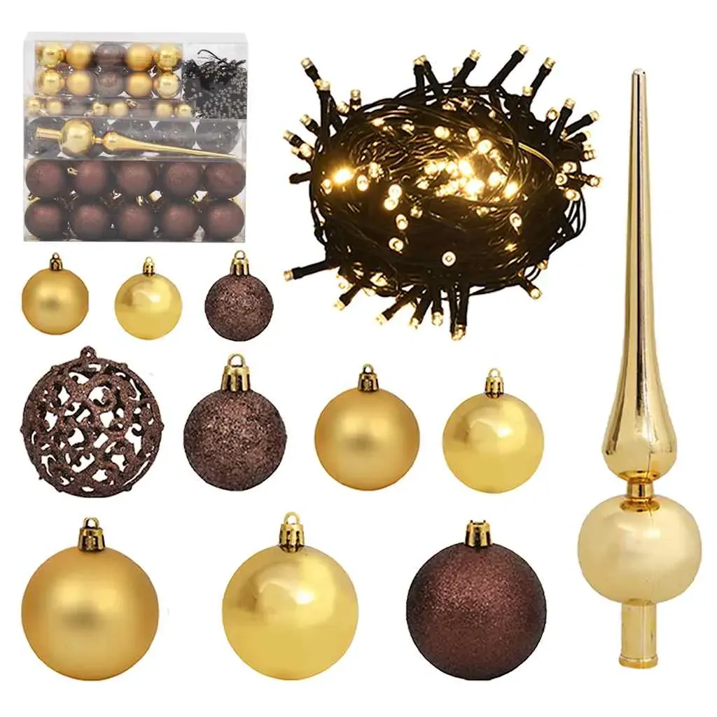 Artificial Christmas Tree with 300 LEDs&Ball Set&Flocked Snow 210 cm Price