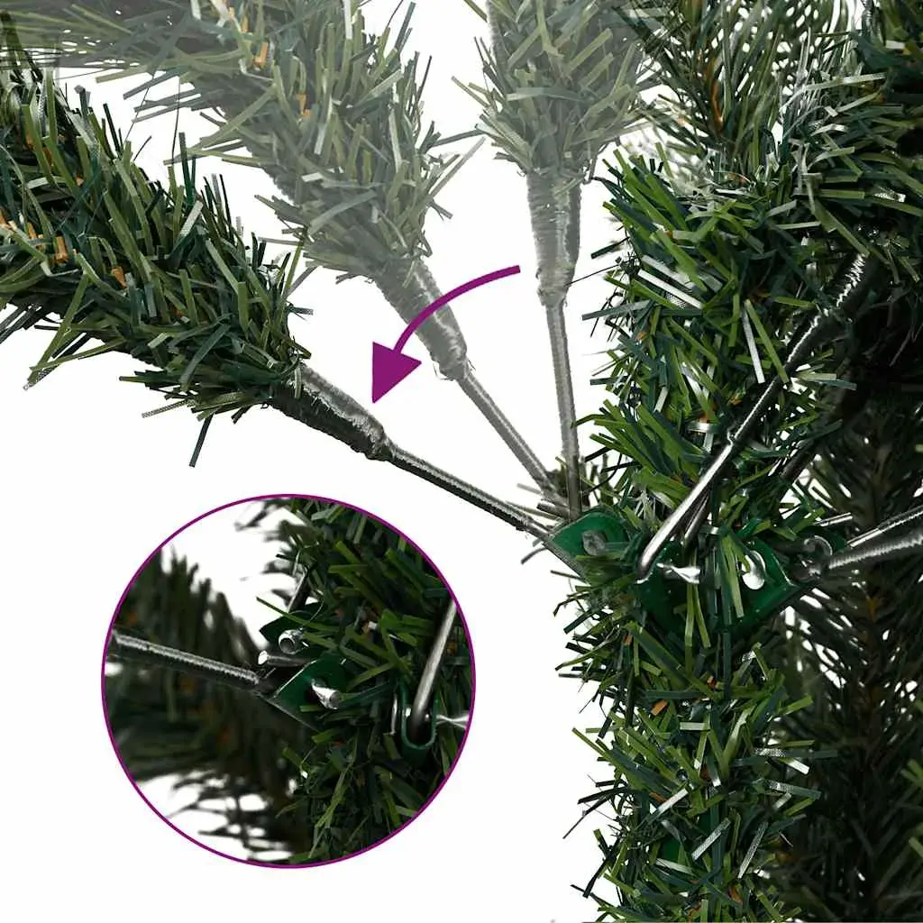 Artificial Hinged Christmas Tree with 300 LEDs & Ball Set 180 cm Price