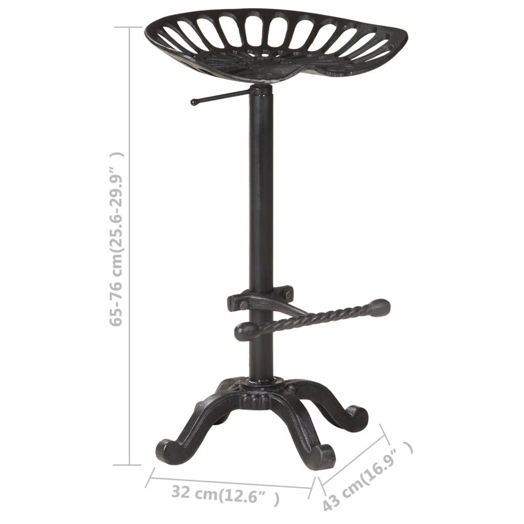 Bar Stool Black Cast Iron Price