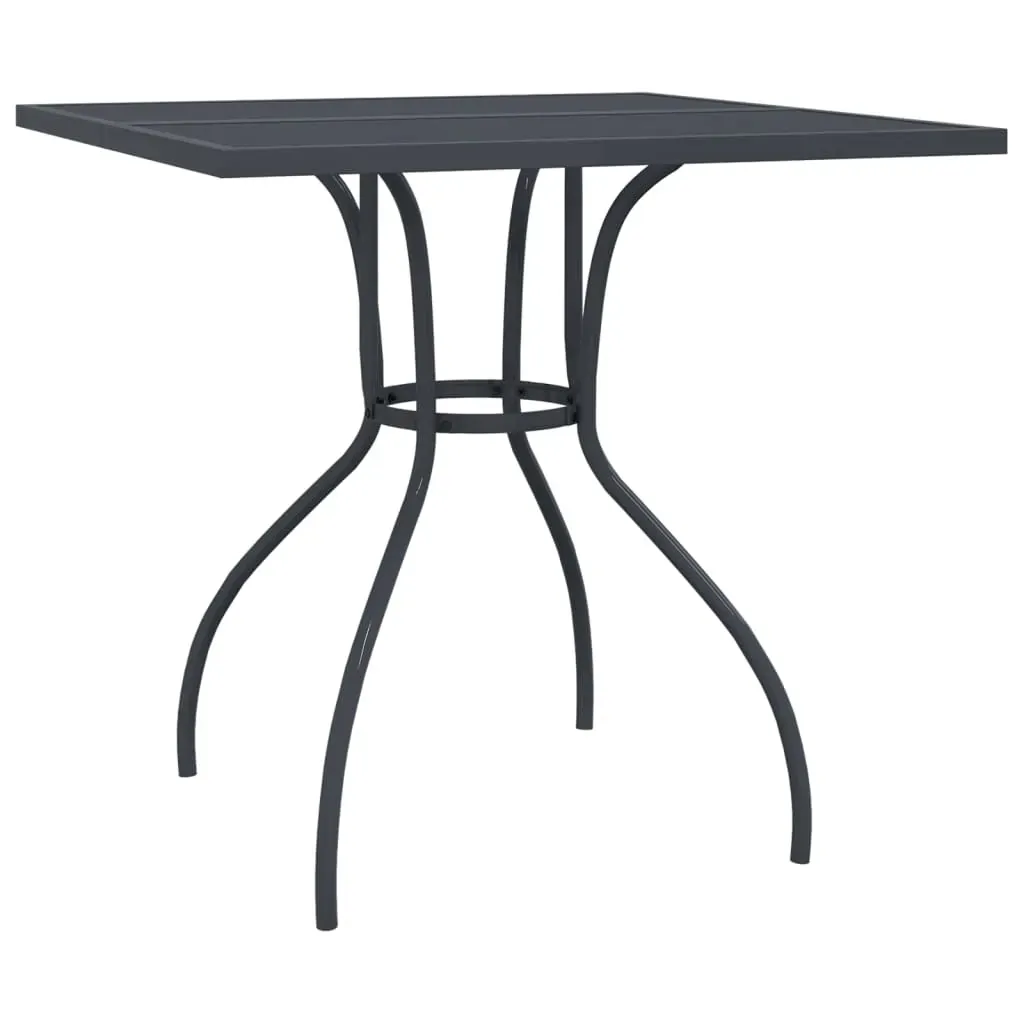 3 Piece Garden Dining Set Anthracite Metal Mesh Price