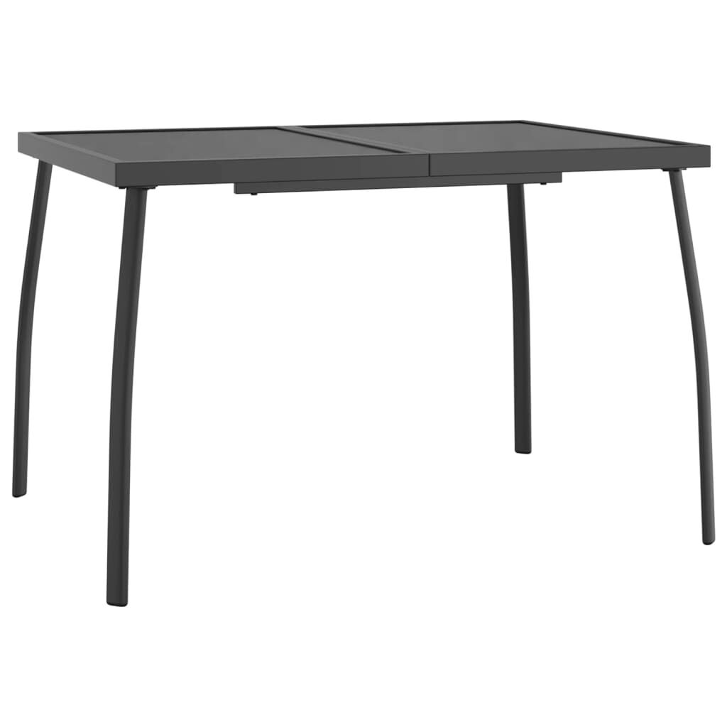 7 Piece Garden Dining Set Anthracite Metal Mesh Price